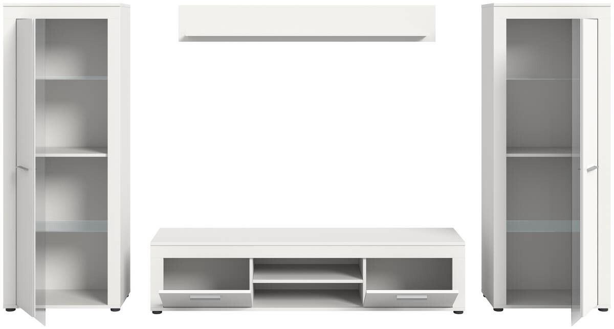 Wohnwand Jam weiß B/H/T: ca. 310x159x35 cm