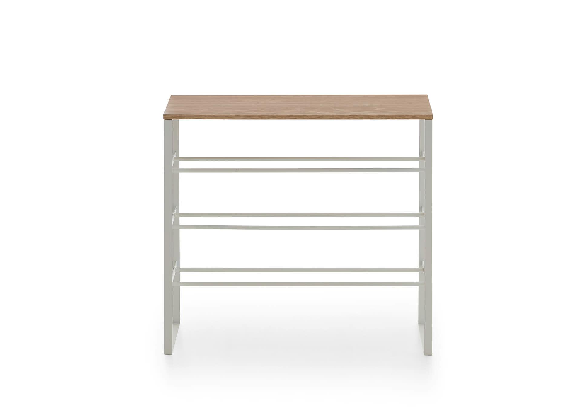 Schuhregal weiß Eiche Artisan Nachbildung B/H/T: ca. 66x61x25 cm