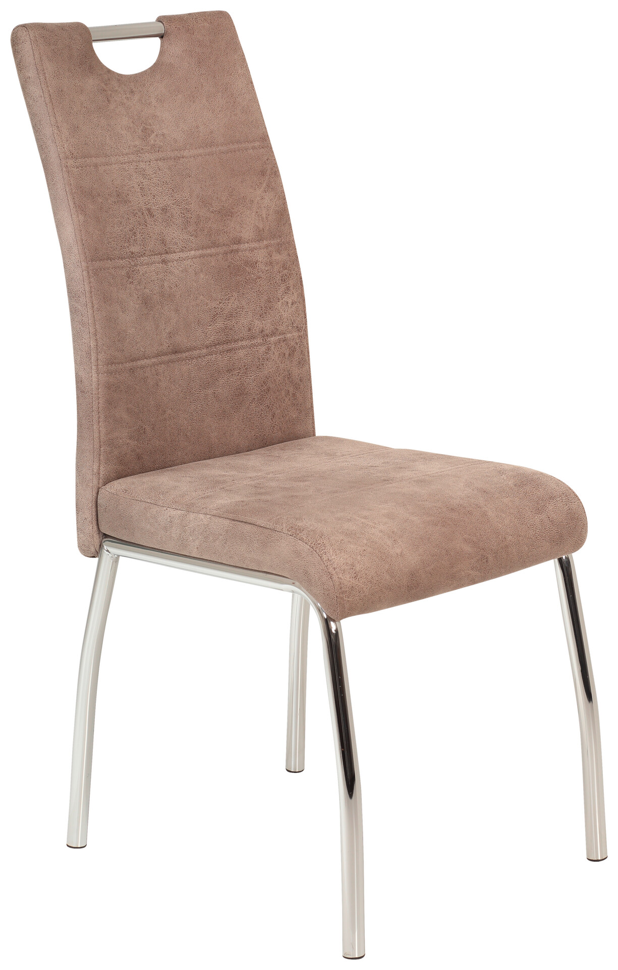 Stuhl Susi 4er Set beige Vintage Microfaser B/H/T: ca. 44x98x61 cm