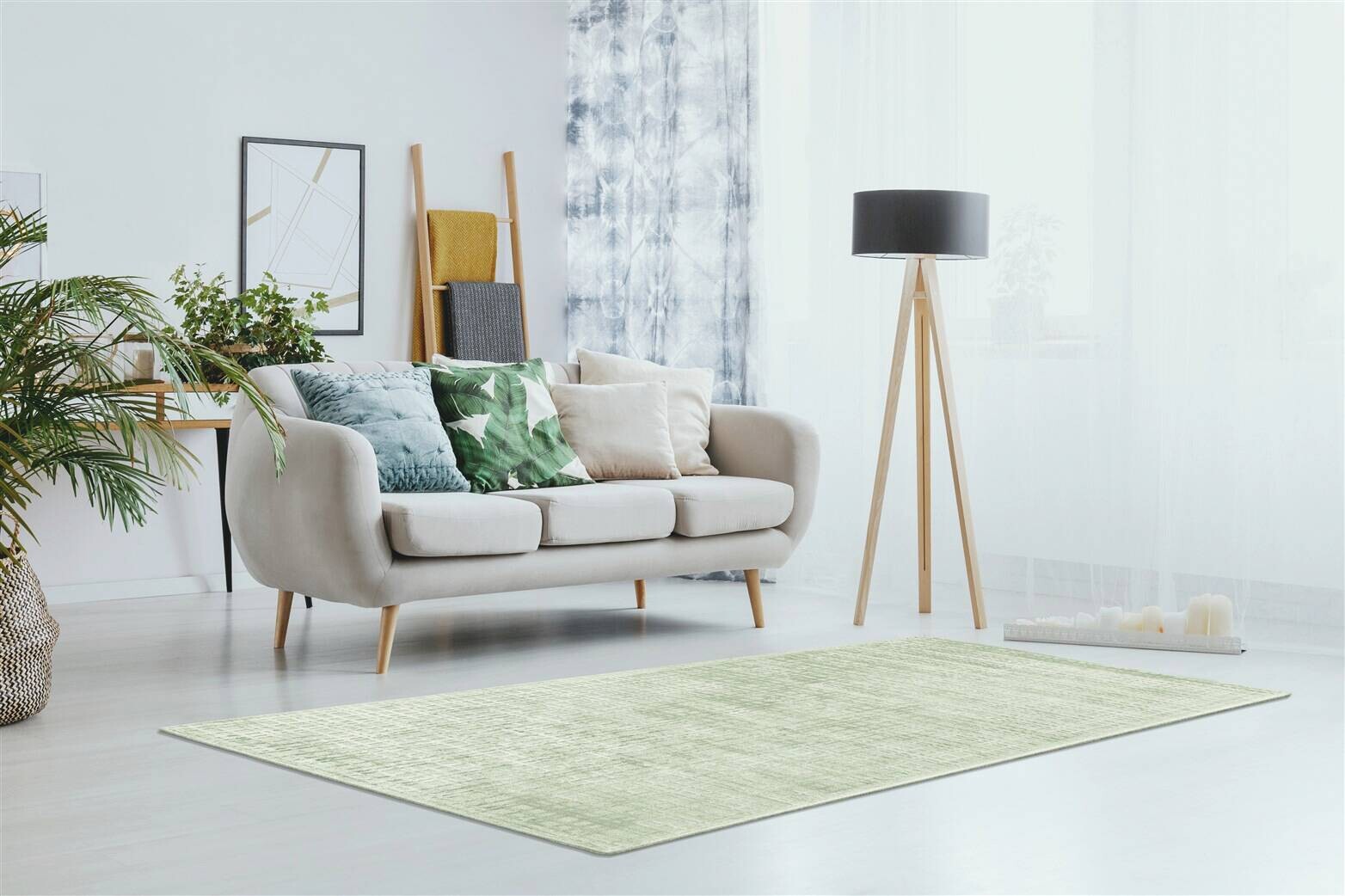 Padiro Kurzflorteppich Karma 125 mint B/H/L: ca. 120x0,8x170 cm