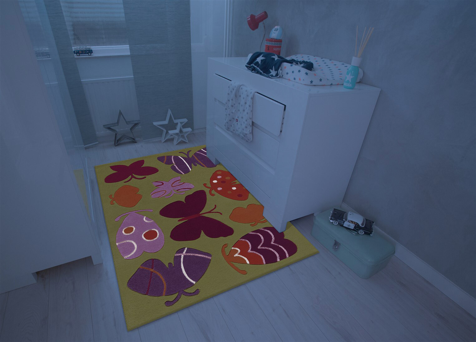 Arte Espina Kurzflorteppich Spirit Glowy 3140 mehrfarbig B/L: ca. 110x160 cm