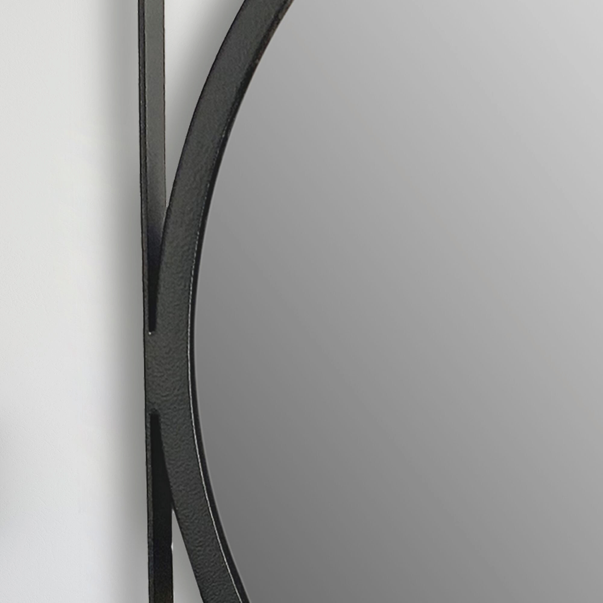 Wohnling Wandspiegel schwarz Metall T/D: ca. 2,5x54 cm