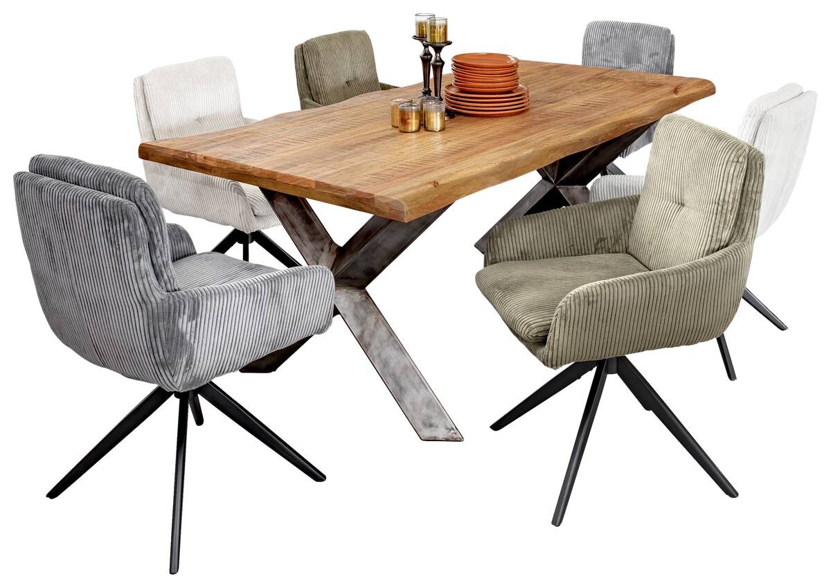 Esstisch Kongo sägerau B/H/T: ca. 200x78x100 cm