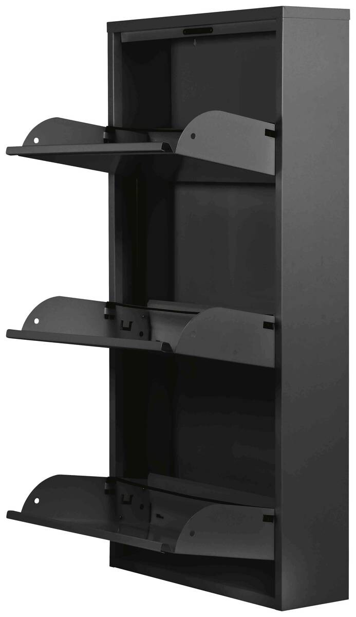 Schuhkipper Blacky schwarz matt B/H/T: ca. 50x105x13 cm