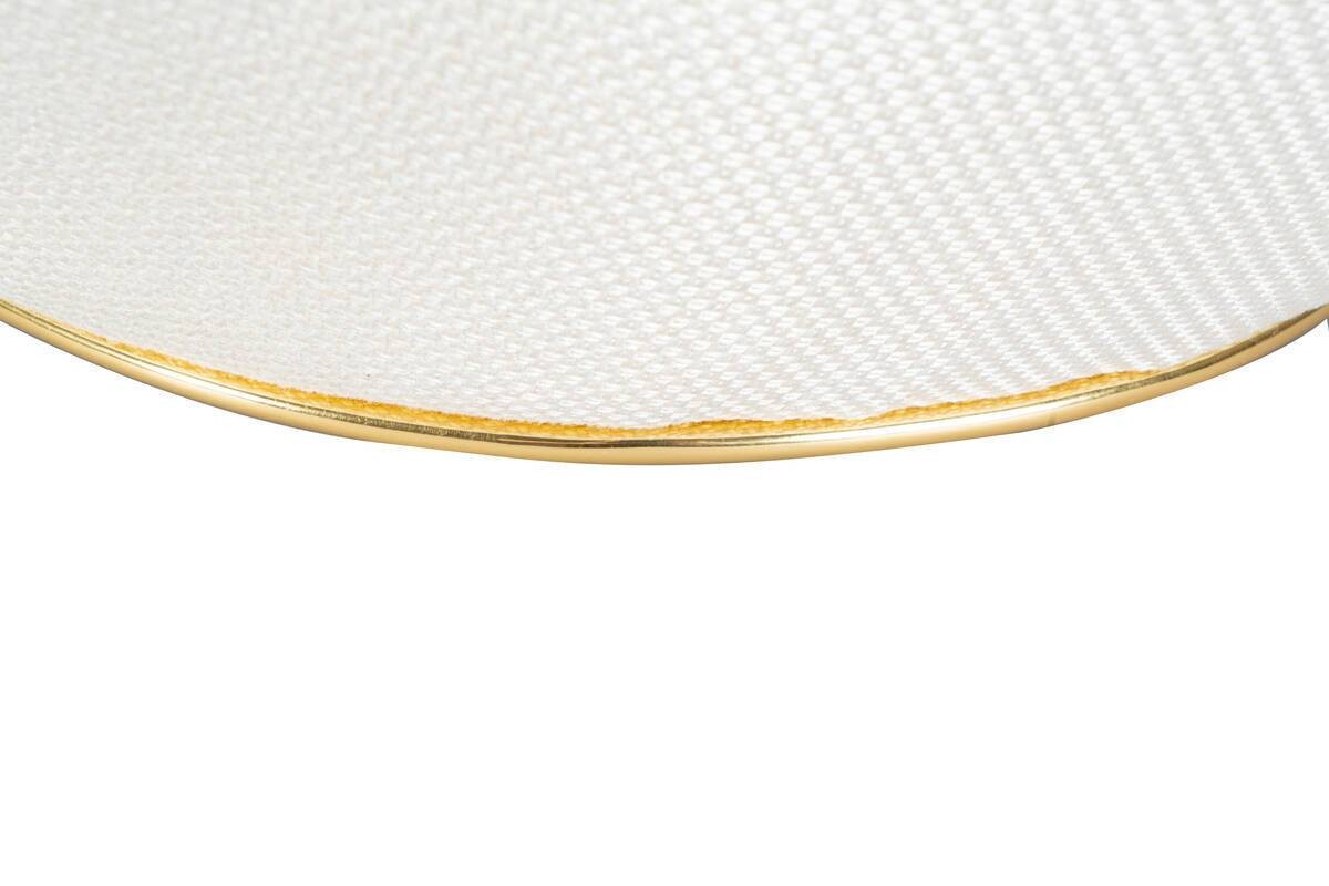 360 Living Hocker Contessa 120 elfenbein gold B/H/T: ca. 60x42,5x60 cm