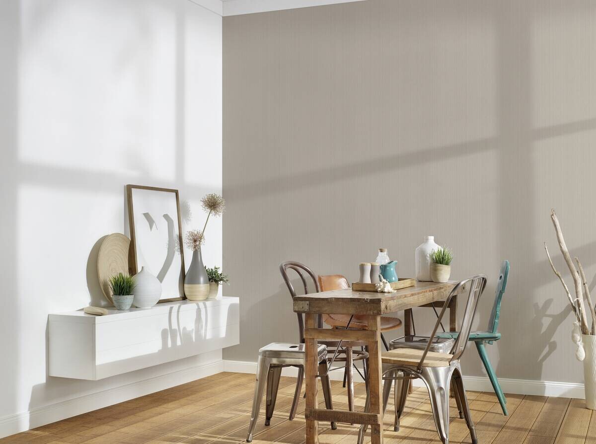 A.S.Creation Vliestapete beige braun B/H/D: ca. 53x1005x8,6 cm