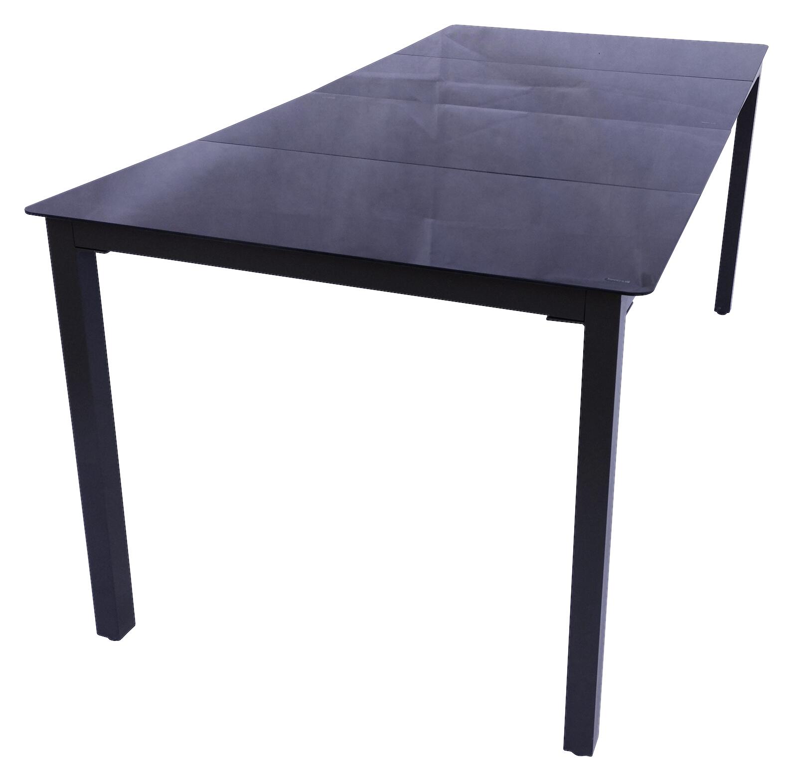 VCM Gartensitzgruppe schwarz Aluminium B/H/T: ca. 189x76x90 cm