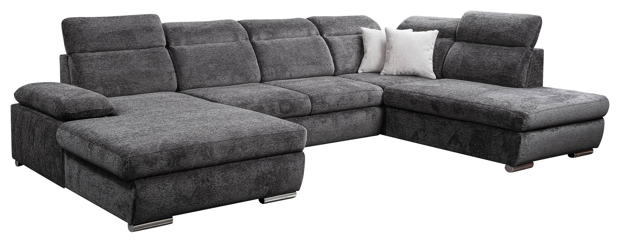 Wohnlandschaft Cordoba anthrazit Webstoff B/H/T: ca. 359x105x232 cm