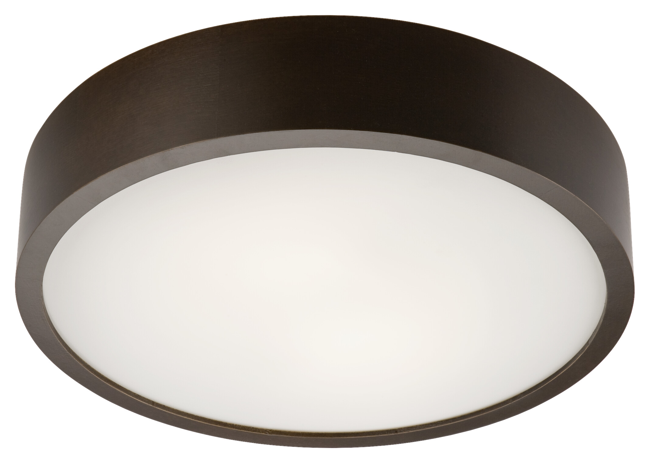 Lamkur Deckenleuchte dunkelbraun Glas Holz B/H/L: ca. 38,5x12x38,5 cm 2 Brennstellen