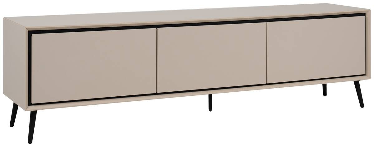 Lowboard Arona sand schwarz B/H/T: ca. 175x50x38 cm