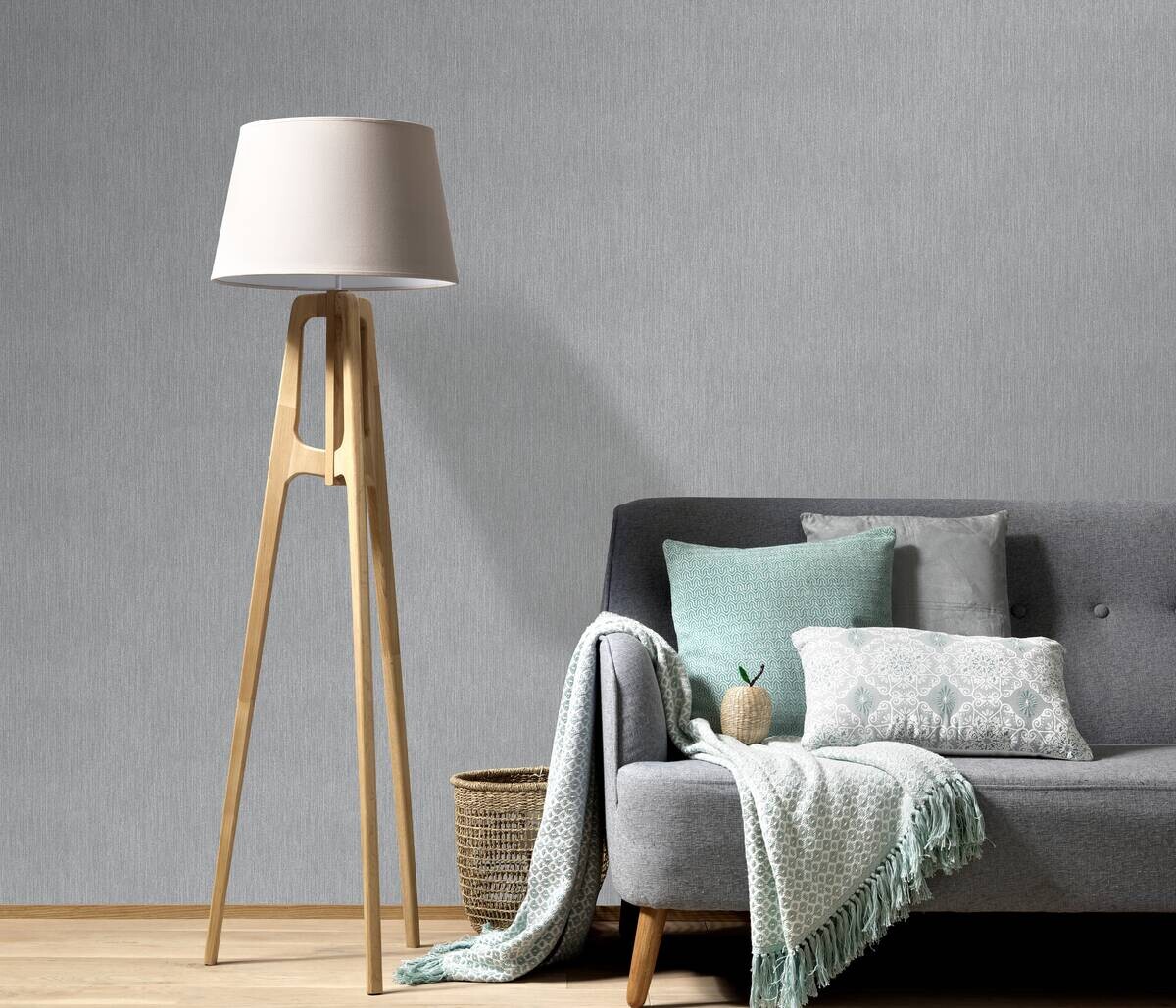 Erismann Vliestapete Struktur grau B/L: ca. 53x1005 cm