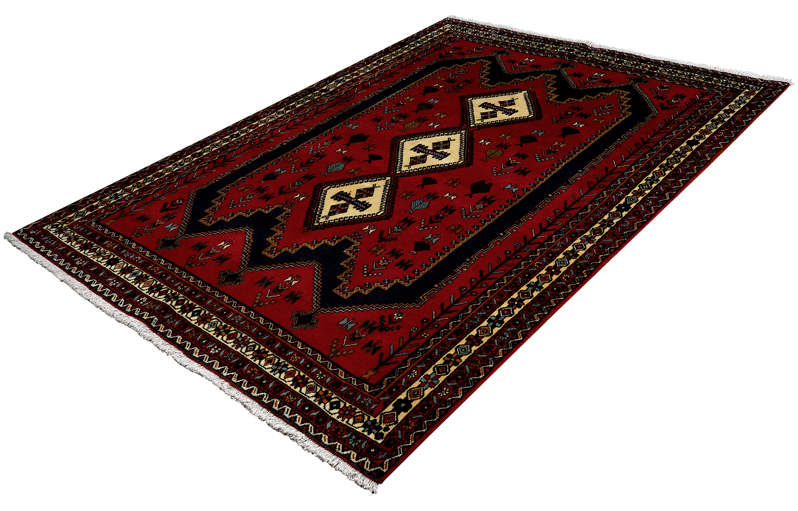PersaTepp Teppich Afshar rot B/H/L: ca. 163x1x234 cm