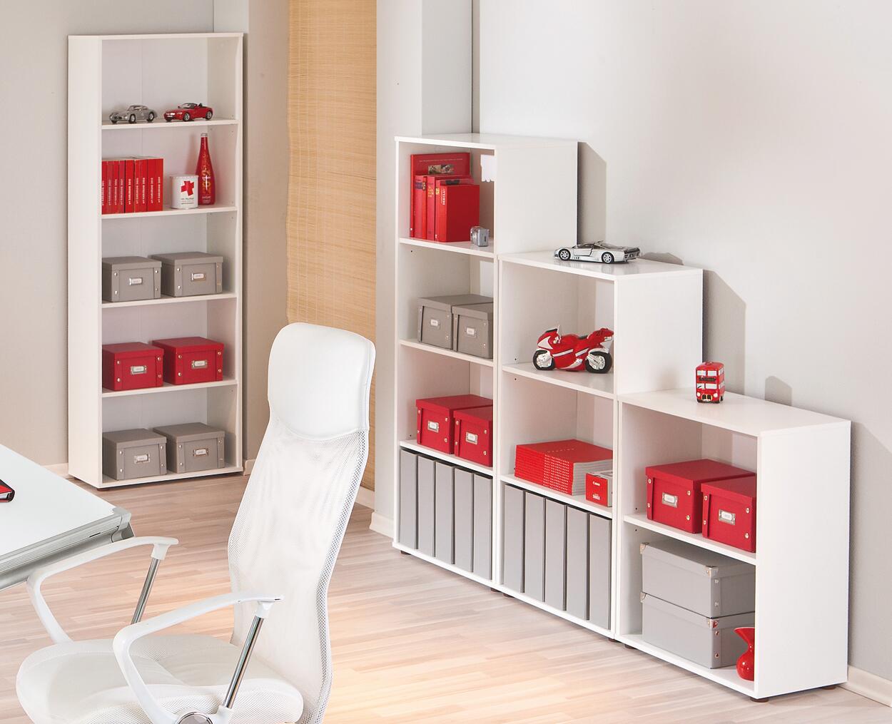 Regal Arco 4 weiß B/H/T: ca. 60x180x30 cm