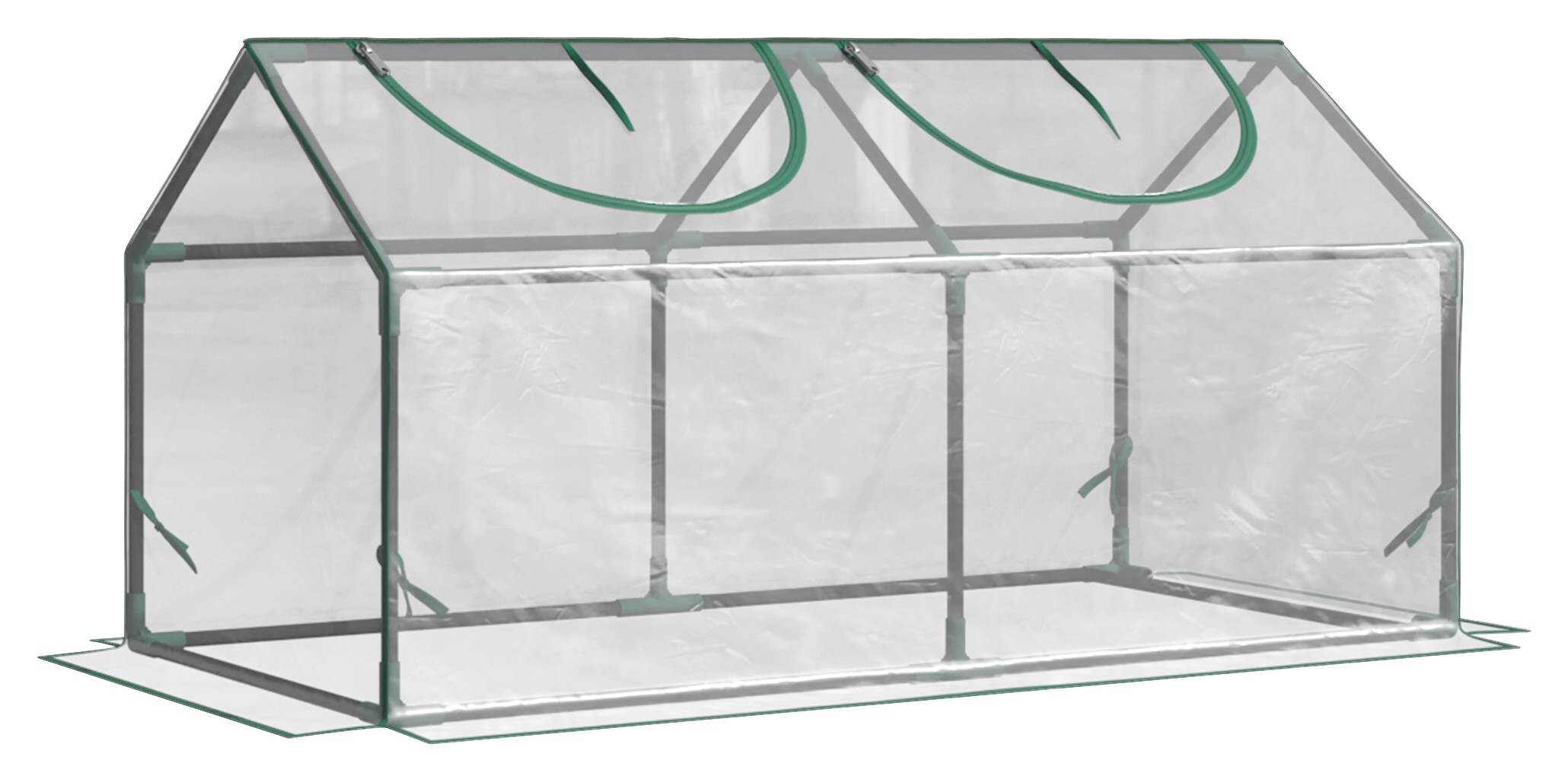 Outsunny Gewächshaus B/H/L: ca. 60x60x120 cm