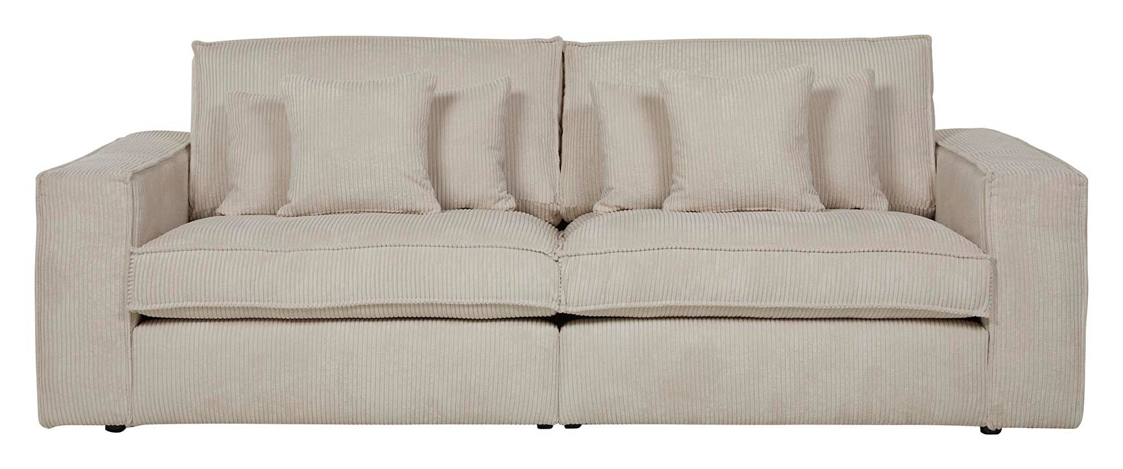 Sofa Marlon beige Microfaser B/H/T: ca. 248x90x110 cm