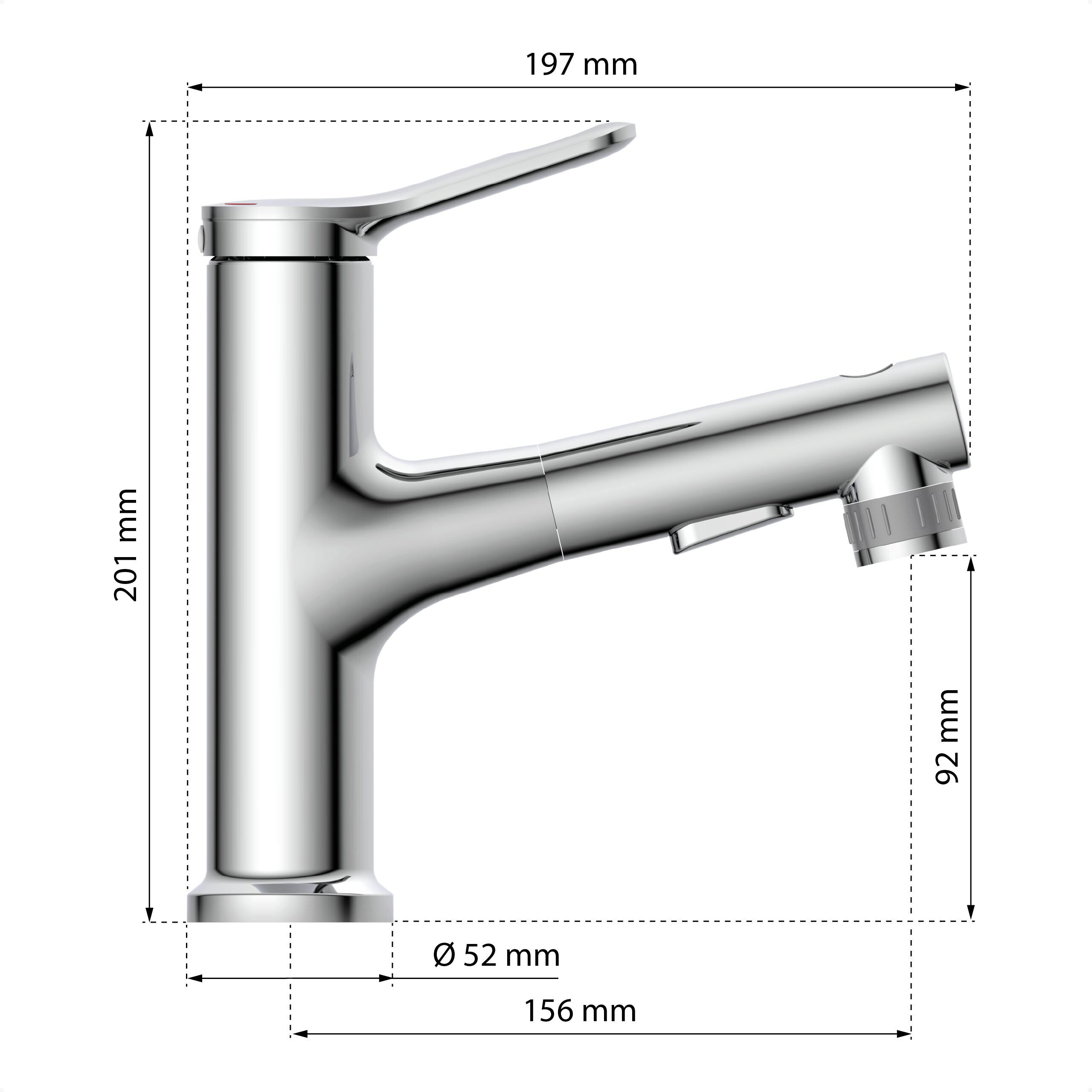 Waschtisch-Armatur VARIABILE Variabile Chrom