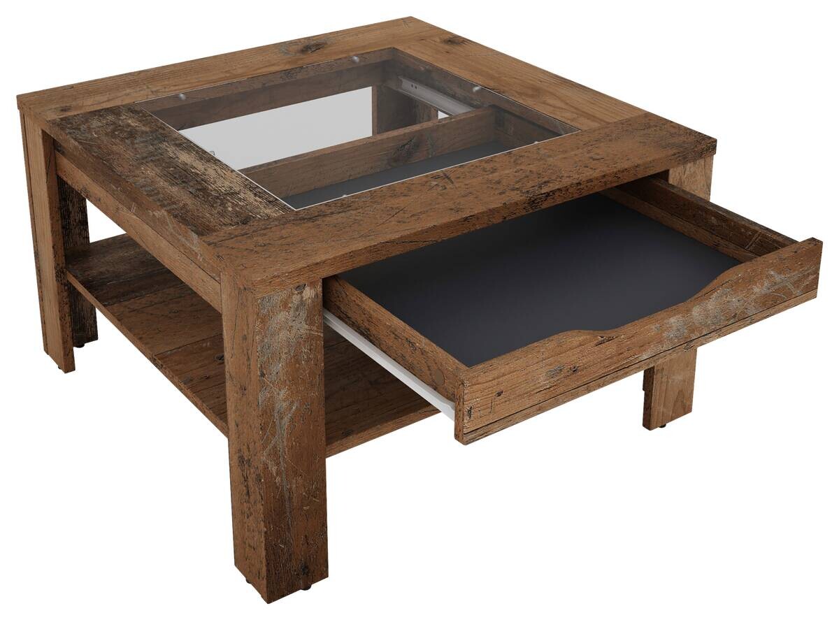 byLIVING Couchtisch RALPH Eiche Old Wood B/H/T: ca. 67x43x67 cm