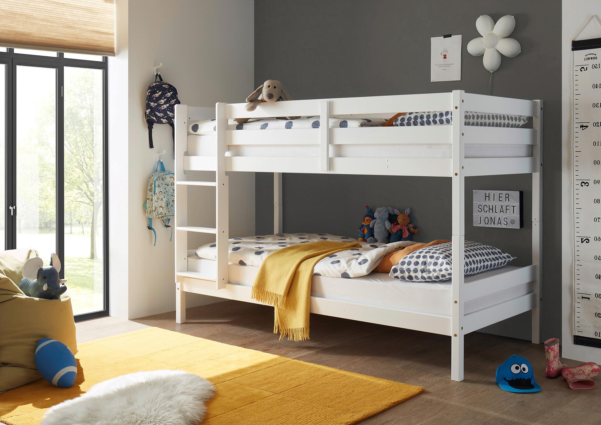 Etagenbett Casper kiefer weiß Liegefläche B/L: ca. 90x200 cm Etagenbett Casper kiefer weiß Liegefläche B/L: ca. 90x200 cm