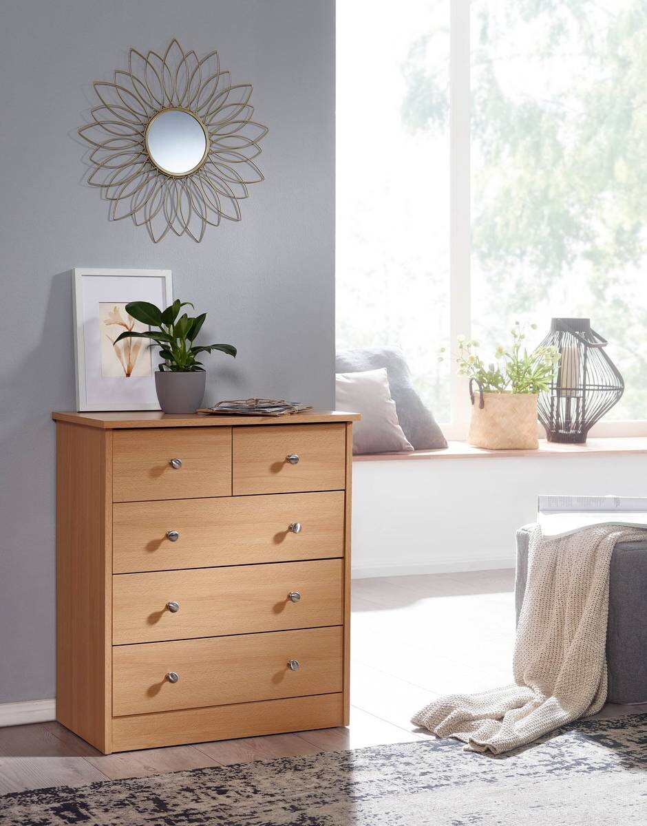 Kommode buche Alu Optik B/H/T: ca. 60x70x35 cm