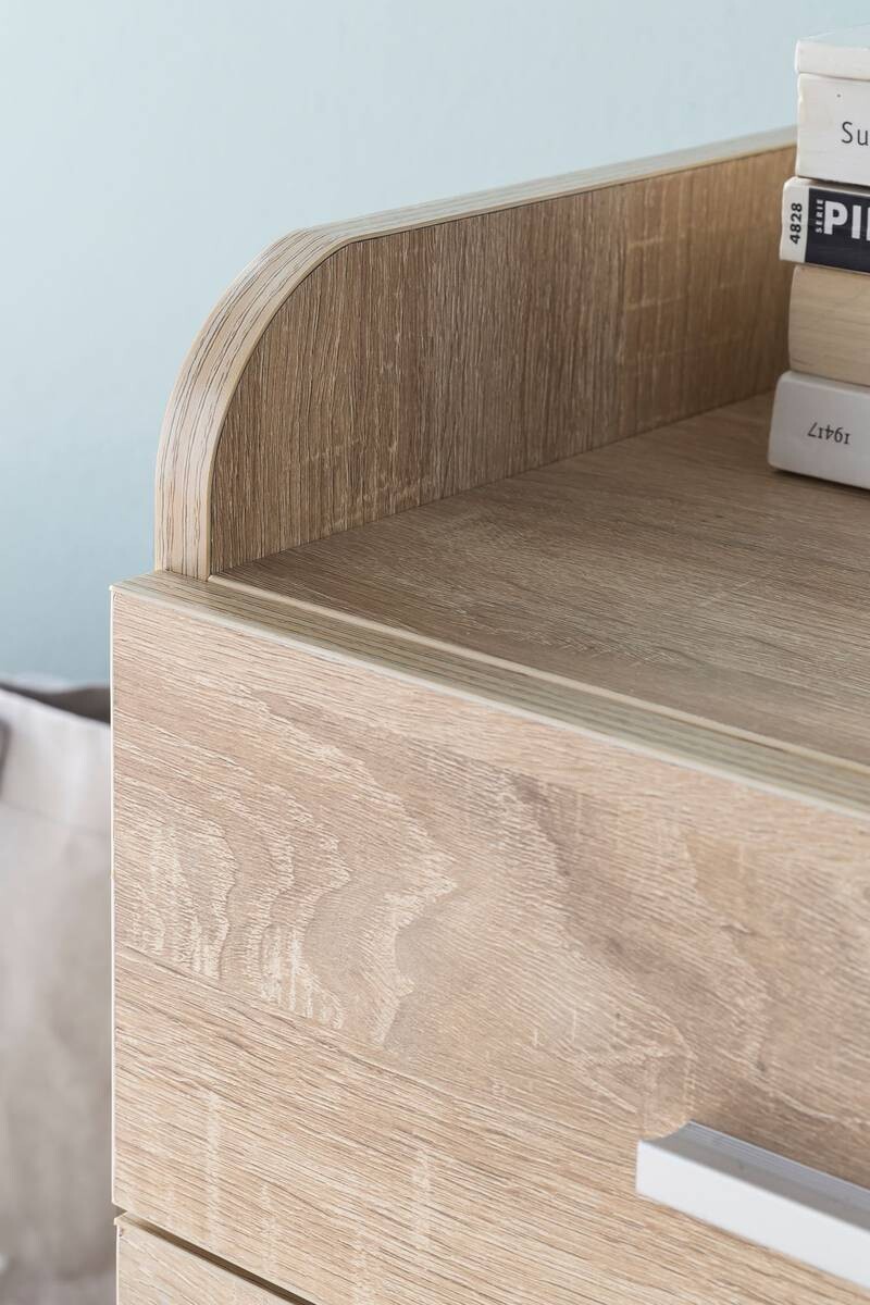 Rollcontainer braun Spanplatte B/H/T: ca. 40x70,5x33 cm