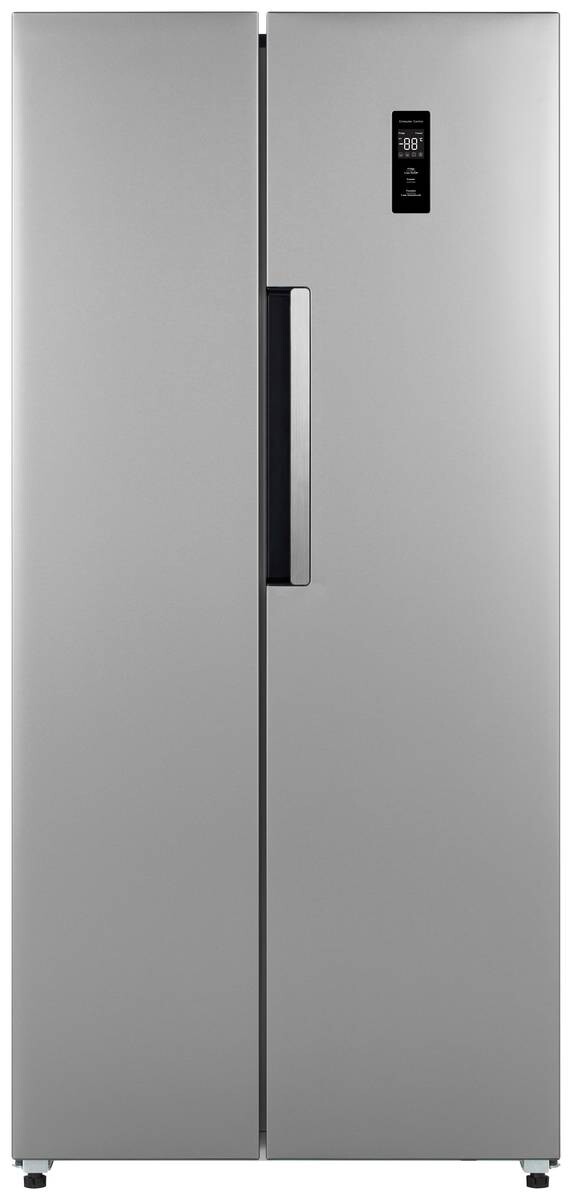 POCOline Side-by-Side SBS 179-444 ESID silber B/H/T: ca. 83x179x61 cm