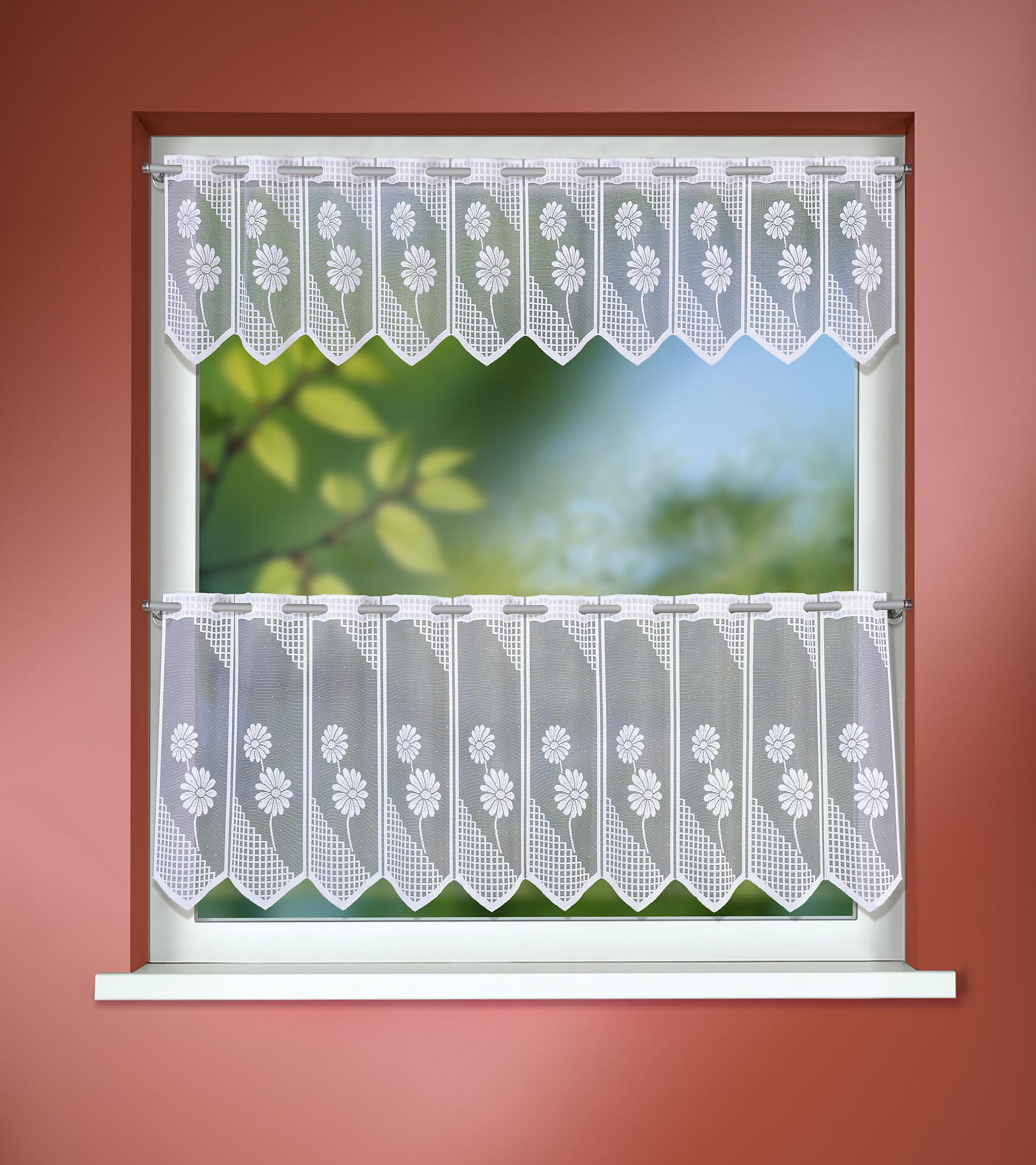 POCOline Scheibengardine Rügen weiß B/L: ca. 140x45 cm