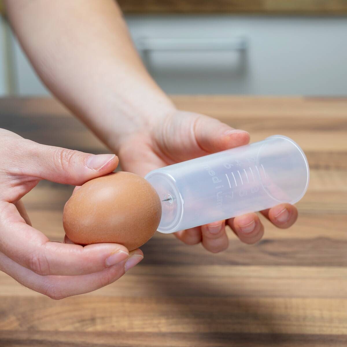 Eierkocher weiß Kunststoff B/H/L: ca. 17x18x16,5 cm