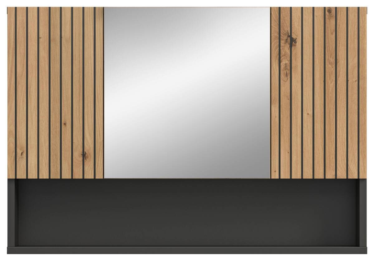 Spiegelschrank Mone Basalt Nachbildung Artisan Oak Nachbildung B/H/T: ca. 80x55x17 cm
