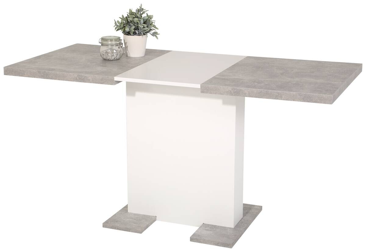 Esstisch Britt Beton weiß B/H/T: ca. 150x76x69 cm