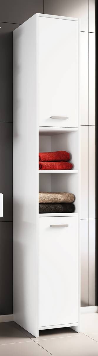 Hochschrank Zalo weiß B/H/T: ca. 30x180x30 cm