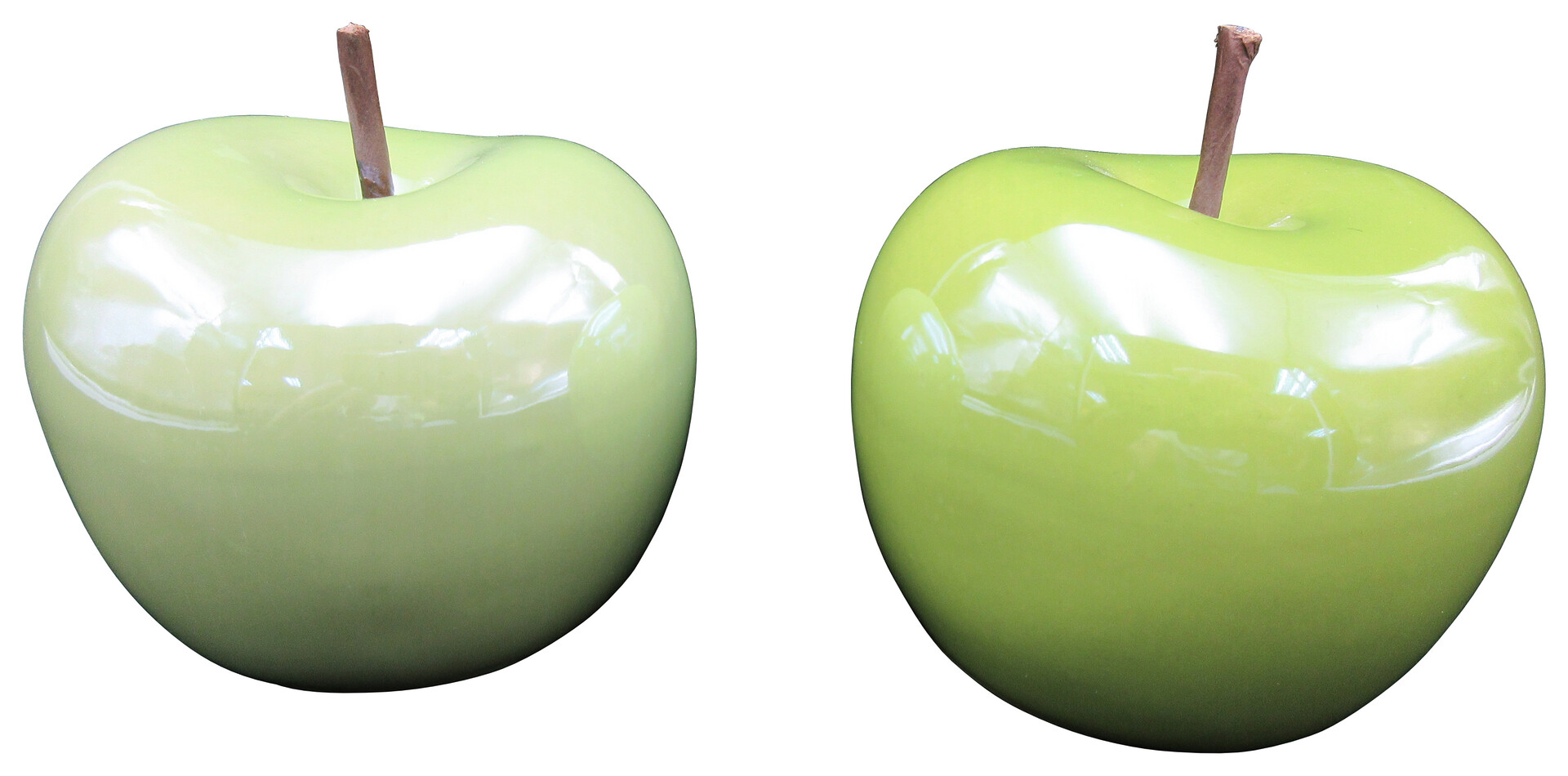 POCOline Deko-Apfel grün Steingut B/H/L: ca. 8x10x8 cm