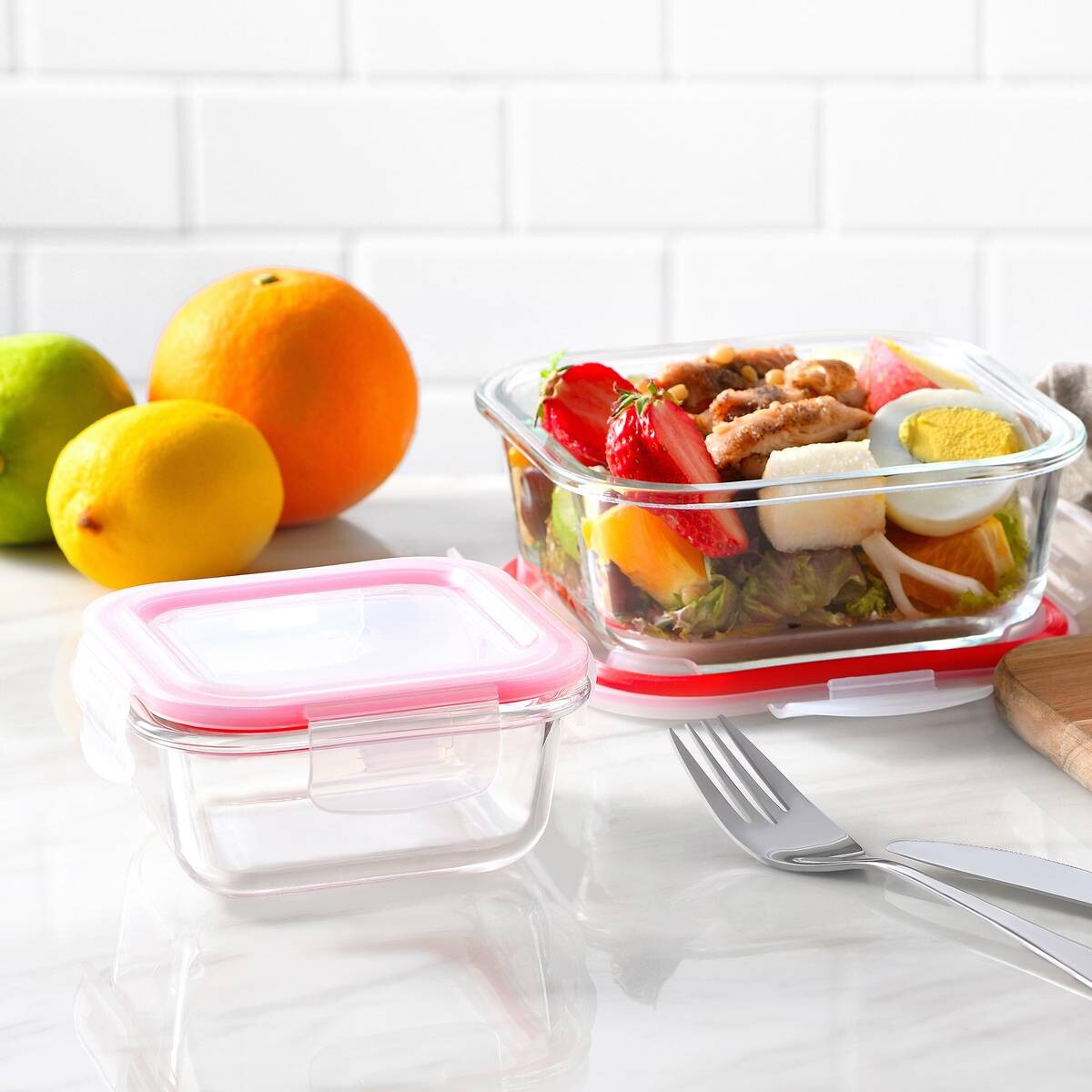 BERGNER Vorratsdosenset Go lovers rot