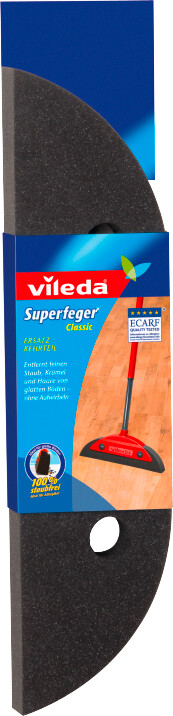 Vileda Ersatzkehrteil schwarz B/H/L: ca. 34,5x9x4 cm