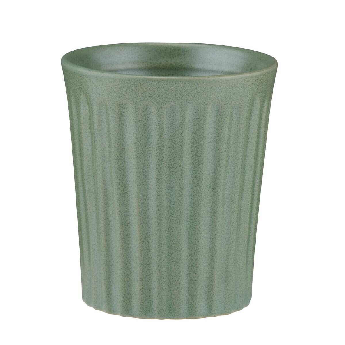 Kaffeebecher mehrfarbig Steinzeug B/H/L: ca. 7,2x8,1x7,2 cm