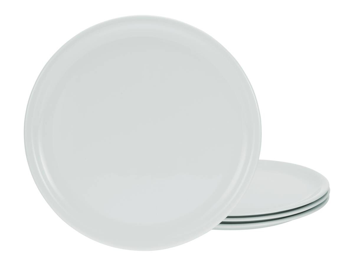 CreaTable Pizzateller EUROPA weiß Porzellan 4 tlg.