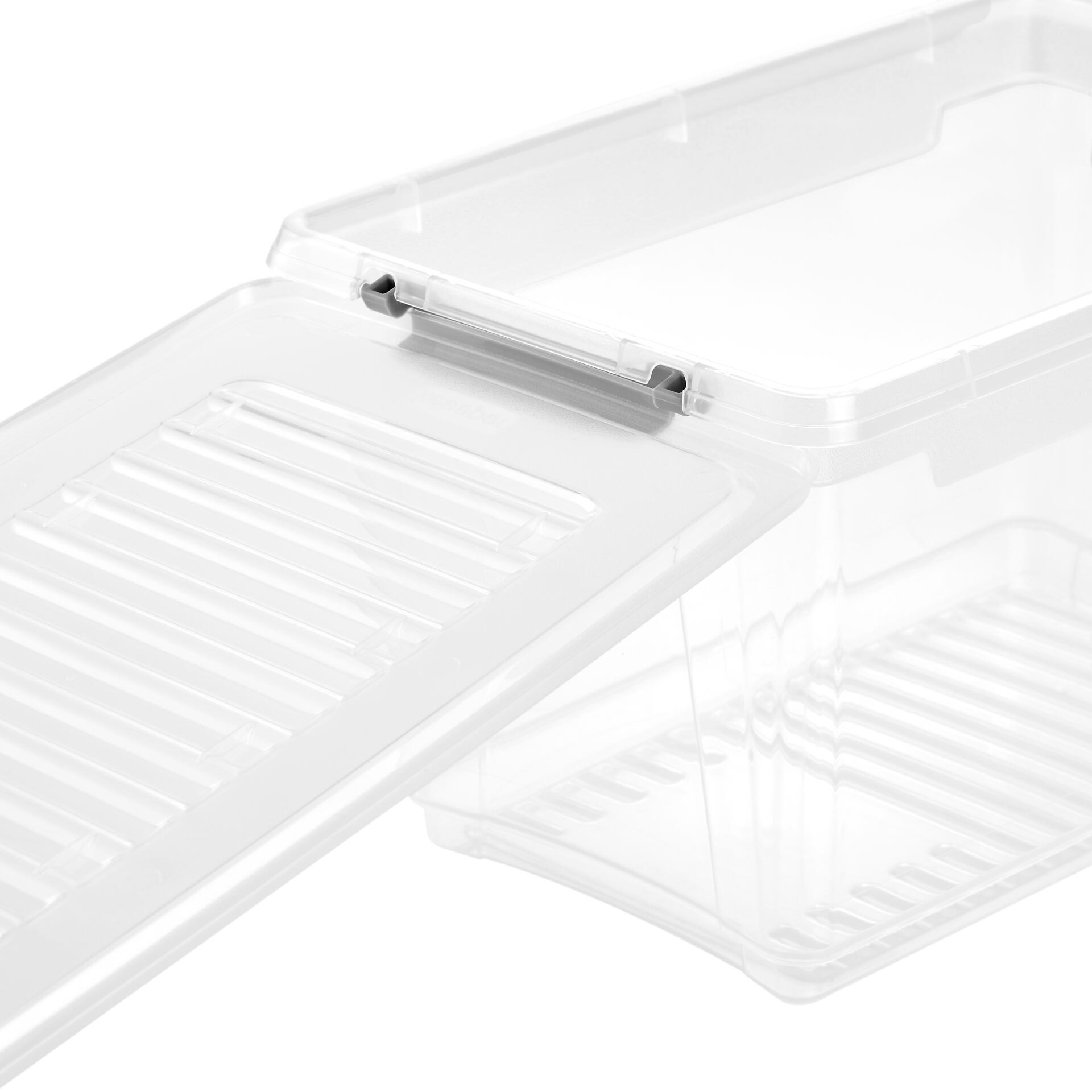 Aufbewahrungsbox transparent B/H/L: ca. 18,5x10,5x28,5 cm