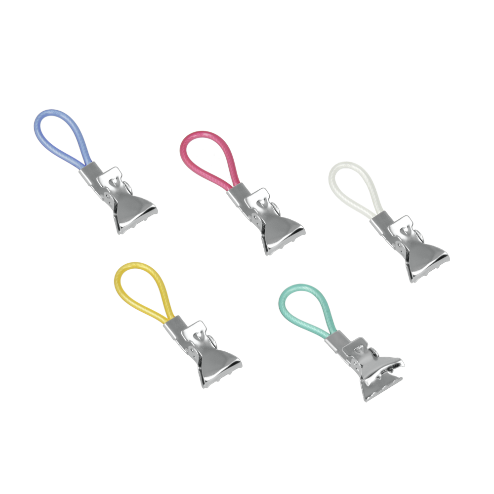 Metaltex Tücherclips bunt Kunststoff