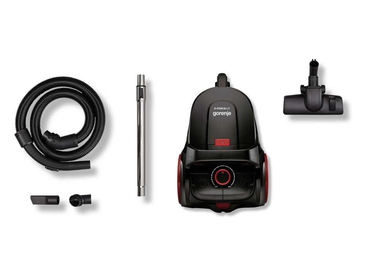 Bodenstaubsauger VCE01SFAPOBK schwarz rot Kunststoff B/H/T: ca. 29x30x44 cm