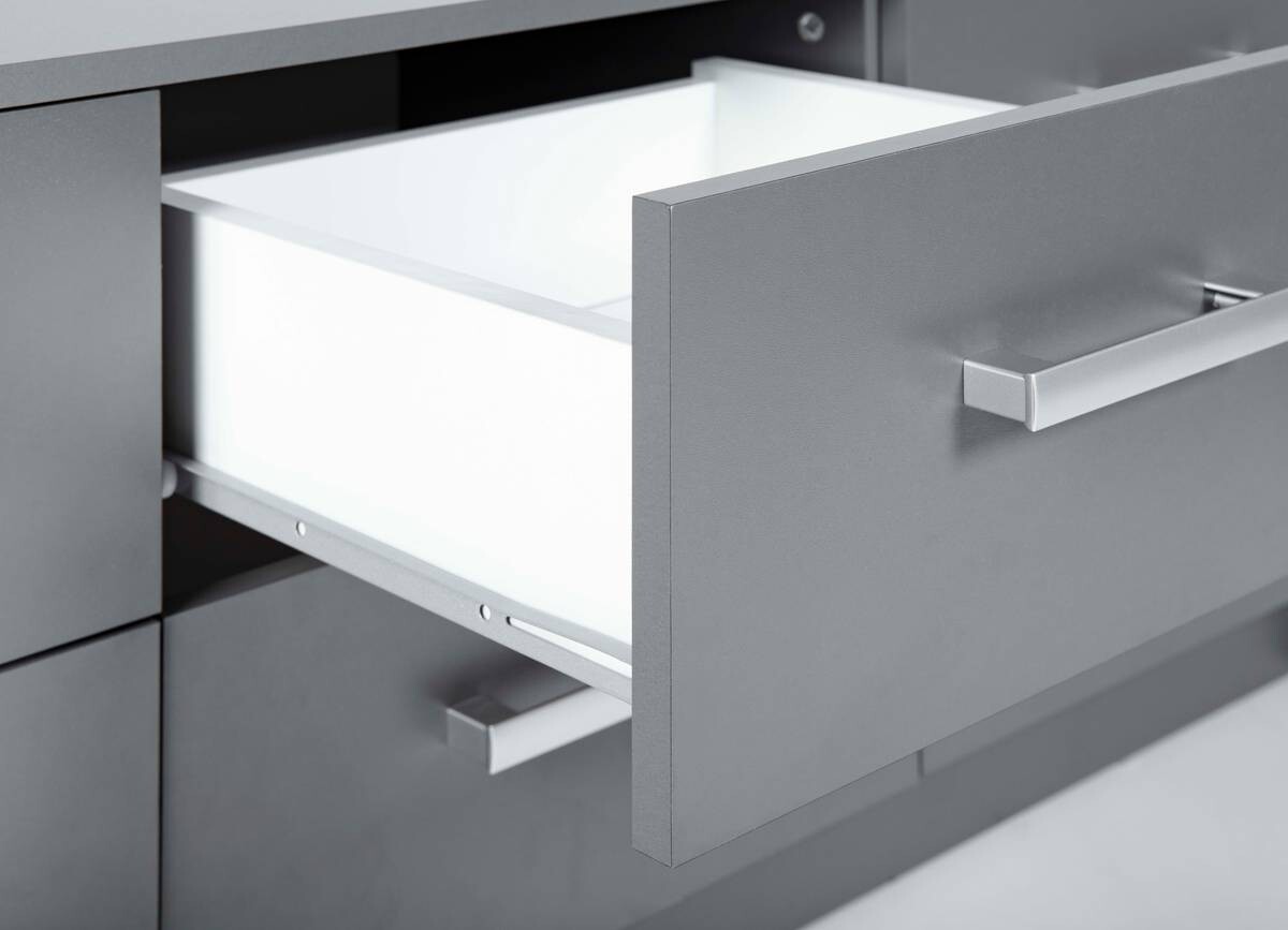 Kommode Elenzio Grafitgrau Optik B/H/T: ca. 121,8x50,8x40 cm