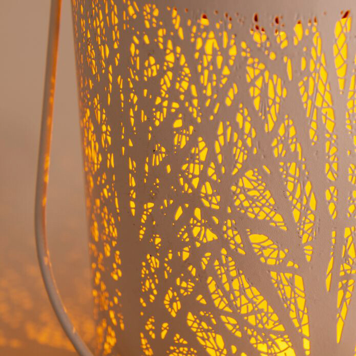 LED-Deko-Solarleuchte NV5266523 weiß Kunststoff H/D: ca. 20x12 cm