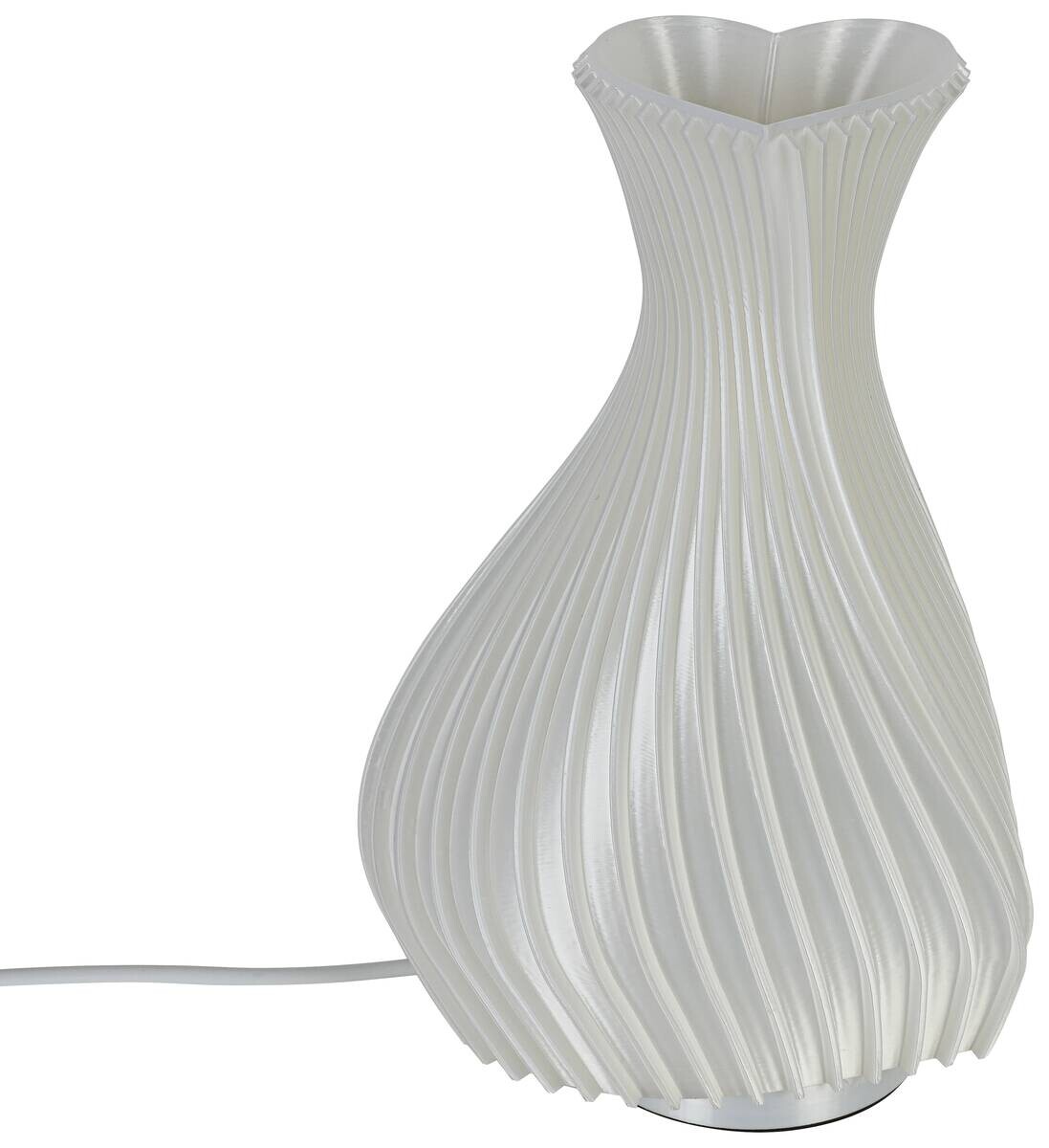 Nolo LED-Tischleuchte Ariane weiß B/H/T: ca. 11,4x11,4x18,5 cm