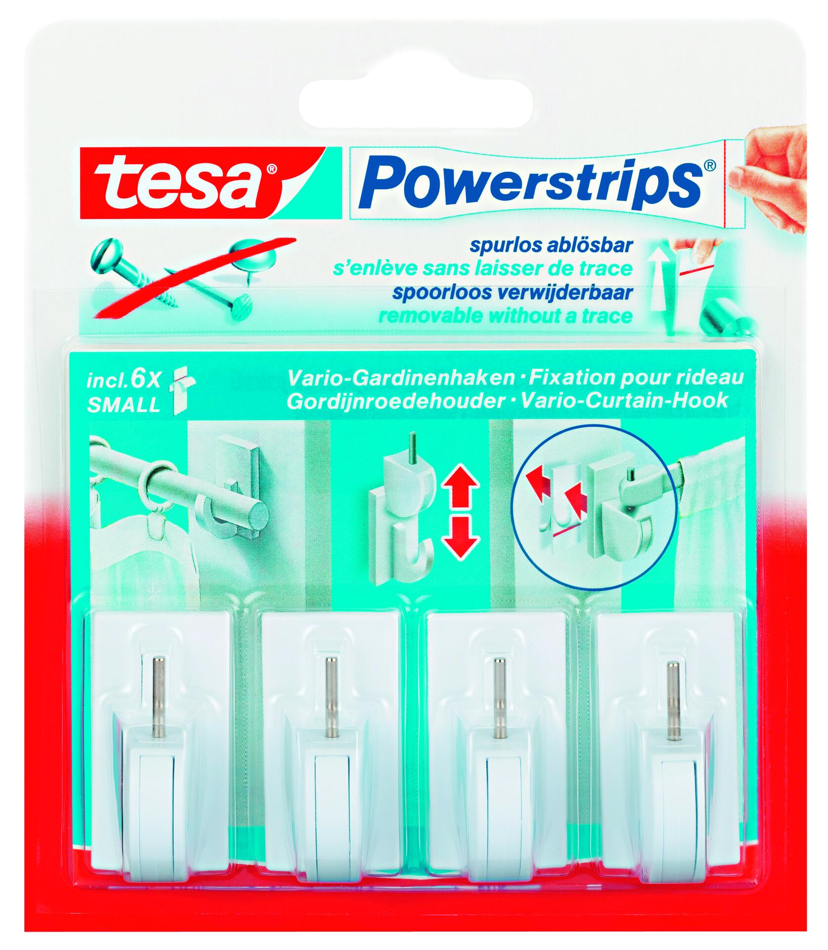 Powerstrips weiß Kunststoff B/H: ca. 2,8x4 cm