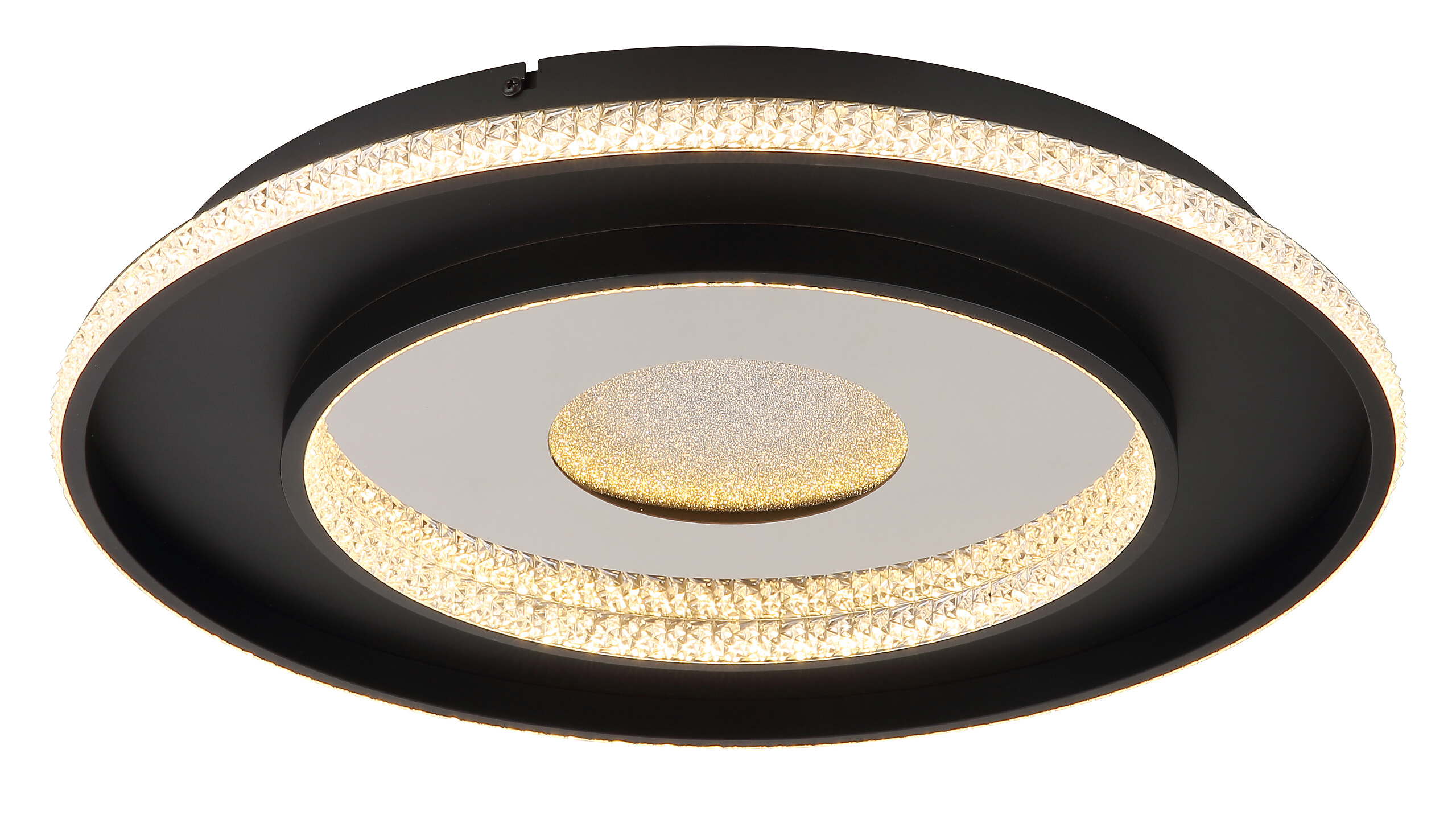 GLOBO Deckenleuchte klar mattschwarz Aluminium Metall H/D: ca. 6x52,5 cm 1 Brennstellen