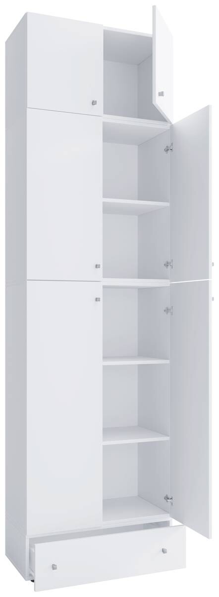 Büroschrank Lona weiß B/H/T: ca. 70x240x39 cm