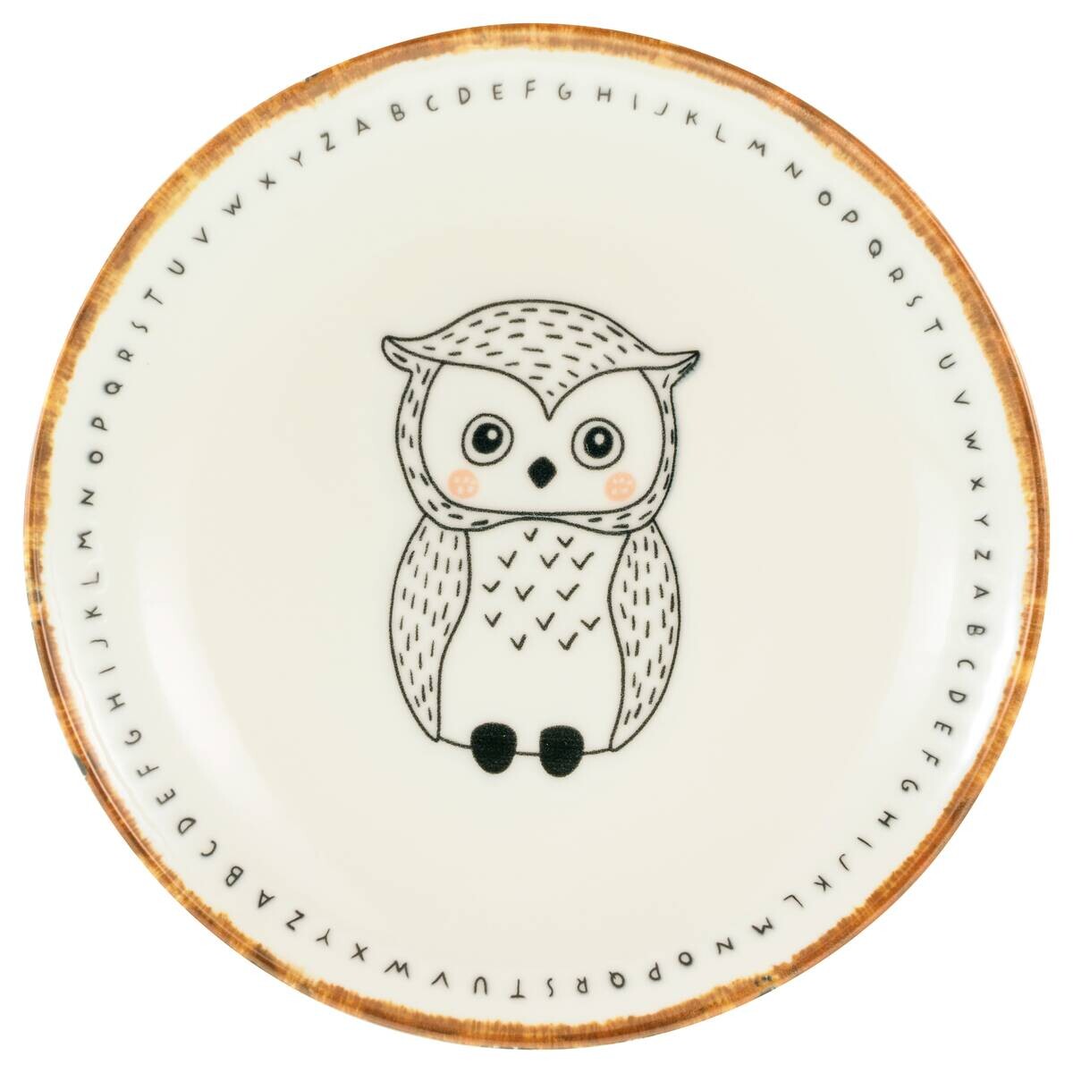 CreaTable Tellerset Freunde des Waldes braun Steinzeug D: ca. 21 cm