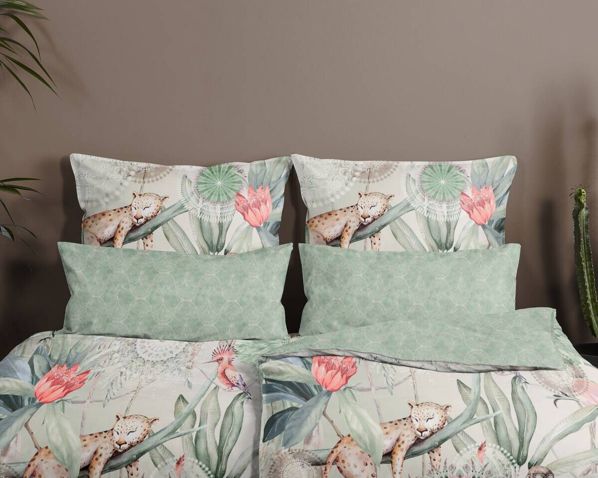 Baumwoll Bettwäsche Wayan Satin Multi Baumwolle B/L: ca. 135x200 cm