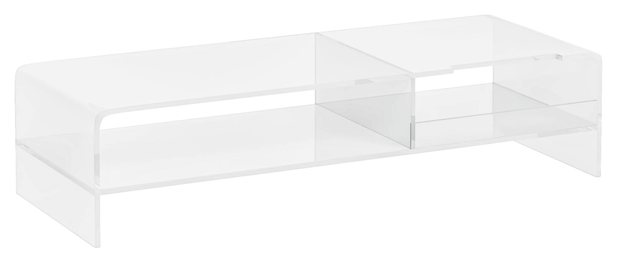 HOMCOM Monitorständer transparent