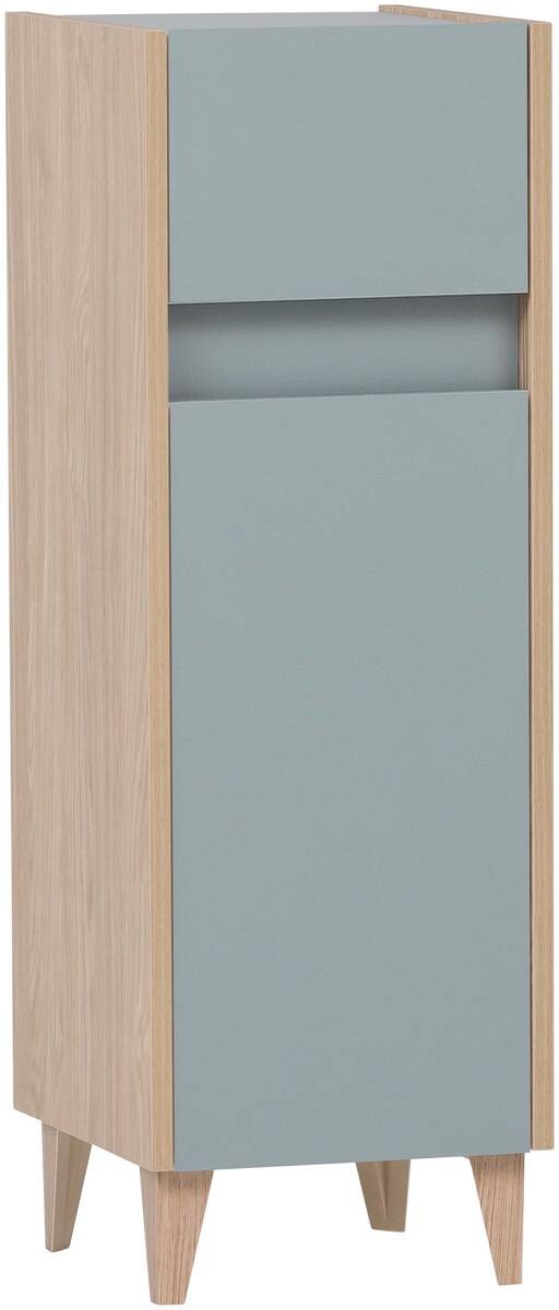 Midischrank Elba Eiche hell Nachbildung taubenblau B/H/T: ca. 30,2x90,3x33 cm Midischrank Elba Eiche hell Nachbildung taubenblau B/H/T: ca. 30,2x90,3x33 cm