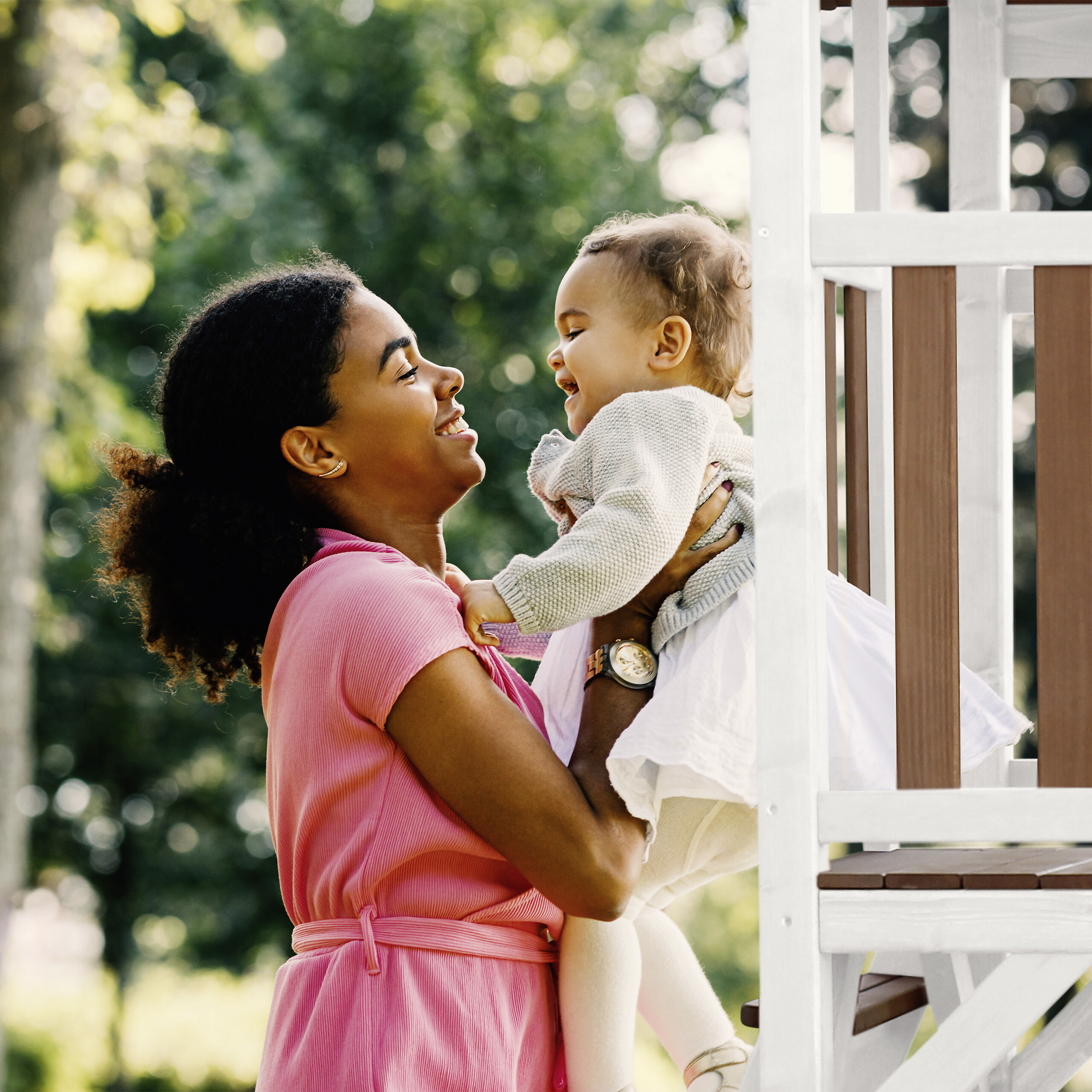 AXI Spielturm Beach Tower braun B/H/L: ca. 357x242x349 cm