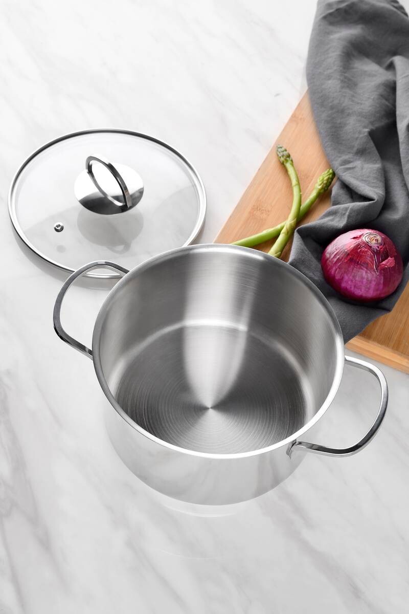 BERGNER Topfset Classic silber Edelstahl 6 tlg.